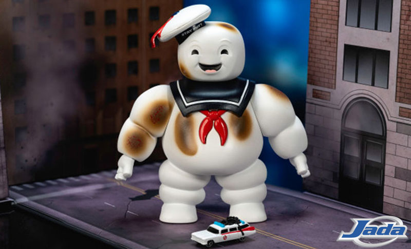 Jada Ghostbusters Nano Scene Stay Puft Marshmallow Man with Nano Ecto-1 Diorama